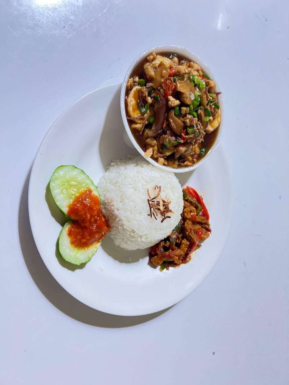 Nasi Tofu Saus Xo
